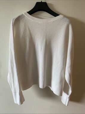 Prologue Target White Cotton Knit Sweater